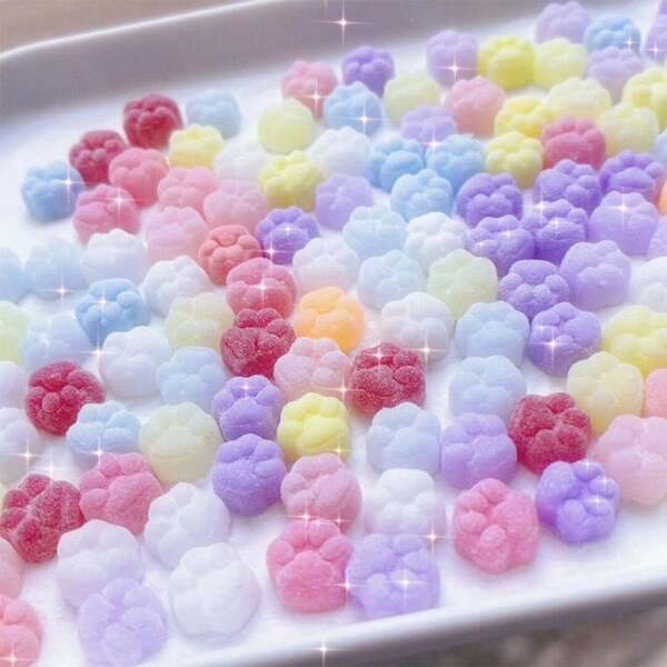 10/30/50/100Pcs Mini Hhandmade Taba Mini Cat Claw Silicone Squeeze Toy X Mini Cat Claw Mini Claw Fidget Toy, Anxiety And Relaxation,Cute Kawaii Flattening Toys,Birthday Gifts, Gift Box Fillers, Party Small Gifts, ﻿