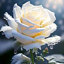 264 Pieces White Rose Seeds Quarterly, Curly Bees, Butterflies And Hummingbirds, Fragrant Courtyard, Garden Pot, Landscaping Decoration, Flower Bed, Outdoor 100 Flower Seeds - 264 - View 1