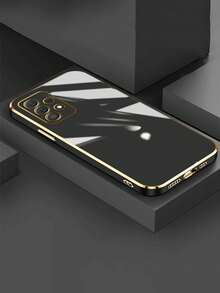 1 styck TPU stötsäkert enfärgat 3D-elektropläterat telefonskal, lämpligt för 15 Pro Max, 16 Pro Max och Galaxy S23 Ultra, Galaxy S24 Ultra