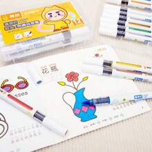 Ronghui 12/24/36/48 Colors, Acrylic Art Markers, Quick Drying Watercolor Pens For Drawing, Doodling, Teachers And Back To School Use