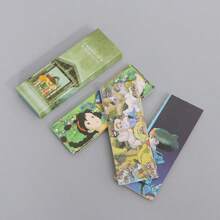 1pc 30 Creative Boxed Landscape Oil Painting Series Paper Bookmarks, Unique Box Design, Ins Style And Artistic Style Small Items, Portable And Compact, Suitable For Birthday Gifts, School And Office Supplies, Travel Souvenir Gifts, Hand Account Collage Embellishments, Drama Reading Marks