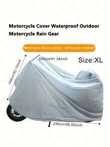 EVA Material Motorcycle Cover - Waterproof & UV Resistant For All Seasons, Suitable For Motorcycles, Electric Bicycles And Mopeds - Weather-Resistant Outdoor Protection - Multicolor - View 9