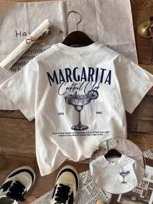 Attitoon Casual Vintage Car Graphic White Crew Neck Short Sleeve Fitted Women T-Shirt, Summer, Cotton-Blend  Leisure - 白色 - 查看 1