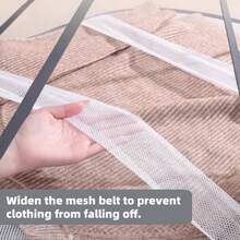 1pc Clothing Drying Rack Foldable Drying Net Durable Hanging Drying Net Multi-Purpose Drying Basket Mesh Sweater Dryer For Socks/Sweaters/T-Shirt, Indoor/Outdoor