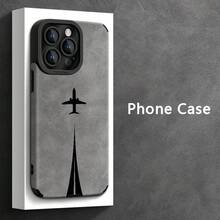 Funda de Teléfono de Diseño de Moda con Patrón de Pista de Avión Negro, Adecuada para iPhone 16/16Pro/16ProMax/16Plus/15/15Plus/15Pro/15ProMax, 14/14Plus/14Pro/14ProMax, 13/13Pro/13ProMax, 12/12Pro/12ProMax, 11/11Pro/11ProMax, 7/8Plus, XR/Xs/XsMax, Cubierta Protectora de TPU Resistente a los Golpes, Elegante y de Alta Gama - Colores mixtos - Ver 8