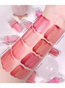 AMUSE Amuse JEL-FIT TINT 01 BOKSOONGA JELLY, Hydration And Plumping, Lightweight, 12-Hour Lasting, Jelly-Like Texture, Moisturizing Lip Stain, Vegan In Handy Size For Travel, K-Beauty, Korean Makeup, 3.8g/0.13oz
