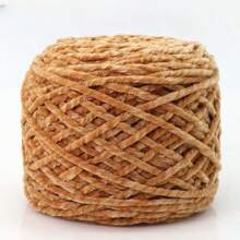 1 Stück 200g Chenillegarn 6mm dick, handgemachtes DIY Gehäkeltes Samt-Effektgarn für Stricken, Schals, Mützen, weiche Decken