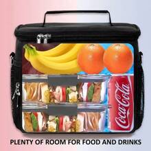 Customized Large Capacity 10.5L Insulated Cooler Box, Handheld & Crossbody, Outdoor Travel Ice Bag, Picnic Bag, Thermal Bag, Lunch Box For Office Workers & Students, Insulated Tote Bag For Outdoor Use
