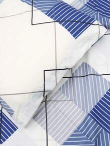 Sheet Sets With Pillowcases - Blue and White - View 4
