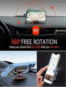 Universal Navigation Bracket Magnetic Car Phone Holder Car Phone Stand For I Phone 16 15 14 13 12 11 Sams Ung Red Mi Xiao Mi Compatible With IPhone, Android Phone, Gift For Birthday, Family, Friends Car Accessories