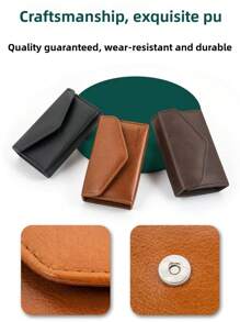 4Pcs Set Stainless Steel Nail Clipper Set With 3 Color Stylish Leather Case Options - Includes Nose Scissors And Nail File, Perfect For Travel And Gifts