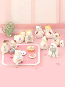 1pc/3pcs Assorted Anime Cute Cat Model Blind Box/Bag, PVC Material Action Figure, Perfect Gift For Anime Fans, Suitable For Office Desk Decor