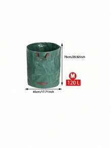 1 Stück wasserundurchlässiger Blatt-Sack mit großem Volumen, faltbarer Garten/Außen Müll-Sammel-Sack