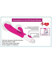 lemezee 1 pieza Vibrador de silicona con 30 velocidades de vibración, masajeador vaginal, juguetes para adultos, artículos para la masturbación, juguetes sexuales para mujeres, juguetes para adultos femeninos (sin pilas)