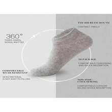 30 Pares/20 Pares/12 Pares/10 Pares/1 Par Meias Sólidas Versáteis Preto, Branco e Cinza Unissex, Design Minimalista e Simples para Uso Diário