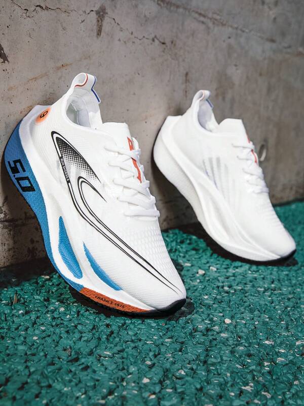 Men's Outdoor Carbon Plate Sports Shoes Running Shoes, Racing Competition Training Shoes, Half Marathon, Sprint Shoes, Women's Sports Shoes, Track And Field Competition Sports Shoes, Women's Road Running Shoes, Mesh Breathable Non-Slip Shock Absorbing Sole