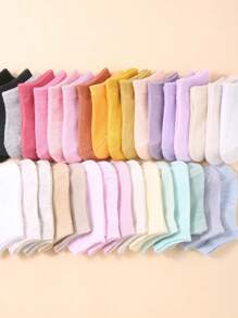 10/20/30 - Pair Random Color Set Of Unisex Baby Boat Socks.Simple And Casual Short Socks, Suitable For Toddlers As Learning - To - Walk Socks. These Socks Are Suitable For Both Baby Boys And Girls Aged 0 - 3.