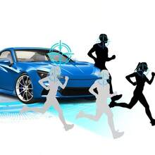 适用于汽车配件的三镜头行车记录仪，前/中/后摄像头同时录制，2K 分辨率，带 WiFi，免费 64GB 存储卡，循环录制，运动检测，24 小时停车监控，智能手机连接，重力传感器，倒车摄像头，是送给女性的理想礼物