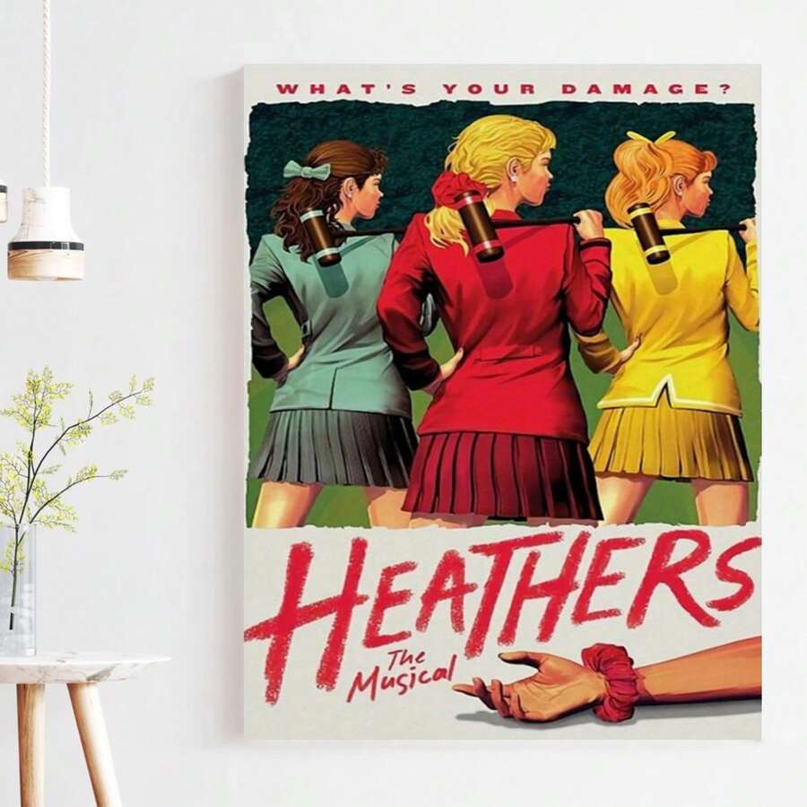 Framed High-Quality Soft Canvas Heathers The Musical Canvas Art Print - 1pc Vintage Film Poster - Modern Bedroom Wall Decor, Waterproof - Framed - View 1