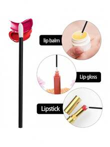 50/100pcs Cool Pure Black Disposable Makeup Brush Lip Brush Eyelash Brush, Lip Brush With A Replacement Container, Eyelash Lash Brush Stick Smear Lip Brush Makeup Brush Kit,Brush Set,Makeup Brush Kit,Make Up Brush Set,Make Up Set Complete,Makeup Brush Set,Complete Makeup Kit,Brush Kit,Brushes Makeup Set,Makeup Gift Set - Black - View 8