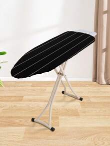 1pc Linen Black & White Striped Ironing Board Cover, Scorch Resistant Protector Pad - one-size - View 8
