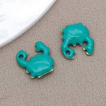 10pcs 10x10mm Cute Enamel Stainless Steel Crab Charms Mini Cute Marine Life Animal Pendants For DIY Ocean Bracelet Necklace Earrings Jewelry Making Crafts Accessories