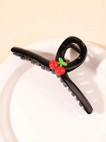 1 pieza Elegante Clip de cereza, accesorio de cabello simple y elegante para niñas pequeñas
