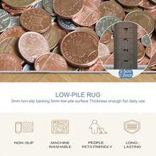 [Velvet] 1PC Geometric Area Rug, Lightweight And Easy To Wash, Easy To Handle Summer And Autumn Floor Mat For Living Room, Bedroom, Bathroom, Office, Balcony, Room Accessories - 彩色 - 查看 7