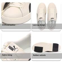 Puma Men/Women Casual Vulcanized Sneakers, Low-Top Breathable Shock-Absorbing Casual Shoes