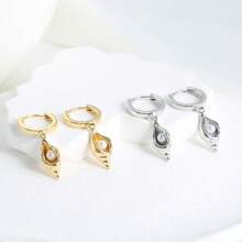 2 Pieces Of New Screw-Type Faux Pearl Earrings Personalized Design Temperament Versatile Earring Earrings Ladies Can Also Give Them To Friends For Daily Wear
