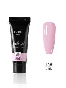 1 pieza Pegamento de gel de extensión de uñas de color de 0.510z para realce de uñas con diseños de uñas, de larga duración y fácil de usar, gel constructor de manicura de salón para mujeres, opciones de multicolor