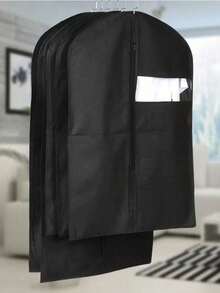 5pcs Transparent Garment Bags, Wardrobe Storage Organizing Bag, Dust Cover For Clothes, Suits, Down Jackets, Home & Dorm Use - Multicolor - View 5