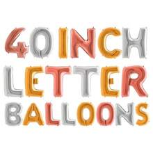 16 Inch Foil Letter Balloons - Inflate With Air Or Helium - Party/Celebration/Event/WeddingDefault Golden Balloon - Multicolor - View 5