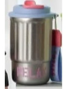 400ml Thermal Cup With Sealing Lid And Handle – Perfect For Coffee, Tea Or Juices Anywhere. - Bạc - Xem 2