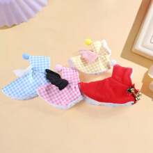 1 Stück Papageienfedern Mantel, weiches kariertes Haustier Vogel Kleidungsstück, bietet Wärme und Komfort für alle Vogelarten