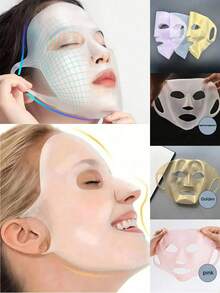 3d Facial Skin Care Tools: Ear-Hanging Mask Gel Sheet, Reusable Lifting Anti-Wrinkle Firming Ear Fixation, Mask Slows Down Moisture Evaporation, Fixed Mask, Non-Slip Ear Hook, Firming Mask, Ear-Hanging Mask Cover, 3d Moisture-Proof Mask, Fixed Mask, Silicone Material