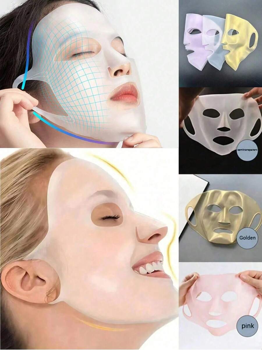 3d Facial Skin Care Tools: Ear-Hanging Mask Gel Sheet, Reusable Lifting Anti-Wrinkle Firming Ear Fixation, Mask Slows Down Moisture Evaporation, Fixed Mask, Non-Slip Ear Hook, Firming Mask, Ear-Hanging Mask Cover, 3d Moisture-Proof Mask, Fixed Mask, Silicone Material