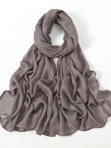 2 Stücke/1 Stück Damen Schal mit breitem Rand aus Viskose, modischer atmungsaktiver langer Schal, Muslima Kopftuch zum Sonnenschutz, vielseitig & bequem für den täglichen Gebrauch