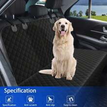 Rear Car Seat Cover, Anti-Dirty Dog Pet Car Seat Protector Pad, Non-Slip Waterproof Scratch Resistant Pet Seat Covers For Cars, Without Zipper For Middle Seat