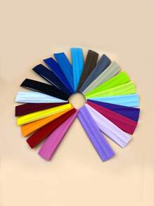 20pcs Women's Fashion Sports Headbands,Headbands For Women Non Slip,Headband,Multicolor,Sporty, Stretchy & Sweat - Wicking; Yoga, Hair Accessories, Random, Non - Slip Fashion Sports Hair Bands,1/2/4/6/8/10/12 Pcs Soft Cloth Stretchy Headbands For Workout, Yoga, Running