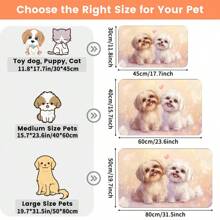 1 pezzo Tappetino per ciotola per animali da compagnia, assorbente per cibo di cani e gatti, tappetino impermeabile e anti-perdite per animali domestici, senza macchie e facile da pulire, adatto per contenitori di acqua per animali domestici, accessori per animali domestici, tappetino per pasti per animali domestici adatto per animali che fanno sporco e caos