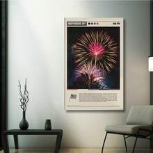 Framed Independence Day Poster | Independence Day Print | Independence Day Wall Art | Independence Day Decor | July 4th Print | 4th Of July Print - Framed - View 3