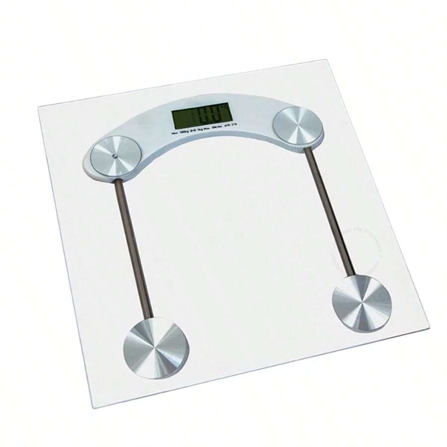 Balança Corporal Digital até 180kg (PROMOÇÃO) Com Vidro Temperado + Bateria - Cor Aleatória - Visão 1