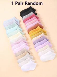 10/20/30 - Pair Random Color Set Of Unisex Baby Boat Socks.Simple And Casual Short Socks, Suitable For Toddlers As Learning - To - Walk Socks. These Socks Are Suitable For Both Baby Boys And Girls Aged 0 - 3.