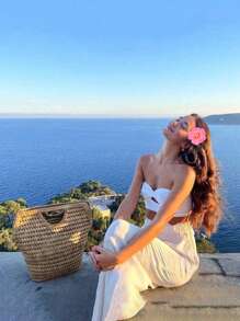 10 Piezas de Pinzas para el Cabello con Flores Hawaianas, Pinzas para el Cabello con Flores Artificiales para Mujeres, Pinzas para el Cabello con Flores de Plumeria, Adecuadas para Fiestas de Playa, Fiestas Tropicales de Verano, Accesorios para el Cabello de Flores Tropicales para Bodas, Regalos de Fiesta, Regalos del Día de la Madre, Pinzas Planas, Pasadores de Cabello, Ganchos para el Cabello, Artículos Escolares