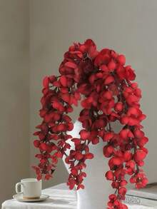 1 件/2 件/3 件/5 件/6 件 60 厘米悬挂人造三叉花，人造槐树叶，婚礼派对节日生日派对装饰，家居装饰，拍摄道具，经典简约，品质卓越 - 酒紅色 - 查看 7