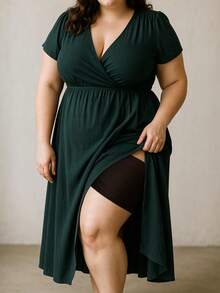 1双女士防摩擦大腿带，弹性防摩擦腿套，高弹硅胶防摩擦保护腿套，防勾丝大腿绑带，防止大腿擦伤 - 黑色 - 查看 5