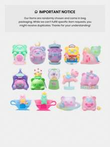 1 Or More Pieces Of Random Style Cute Midnight Wonderland Anime Figure Blind Box/Bag, Made Of PVC And ABS Materials - A Lovely Gift For Figure Collectors, Perfect For Halloween Celebration