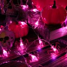 1 Peça Luzes de Fio LED em Forma de Morcego, Luzes Decorativas de Atmosfera de Feriado, Adequadas para Halloween, Casa Assombrada, Festas de Feriado, Decoração de Quarto e Sala de Estar