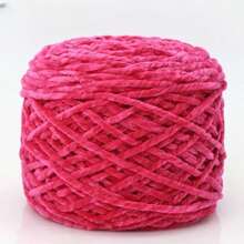 1 Stück 200g Chenillegarn 6mm dick, handgemachtes DIY Gehäkeltes Samt-Effektgarn für Stricken, Schals, Mützen, weiche Decken
